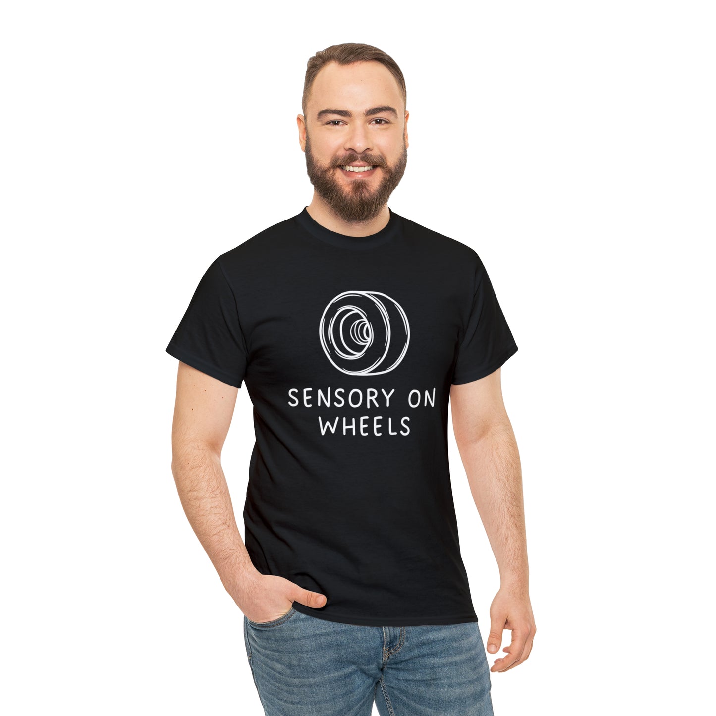 Sensory on Wheels Logo Unisex Cotton Tee