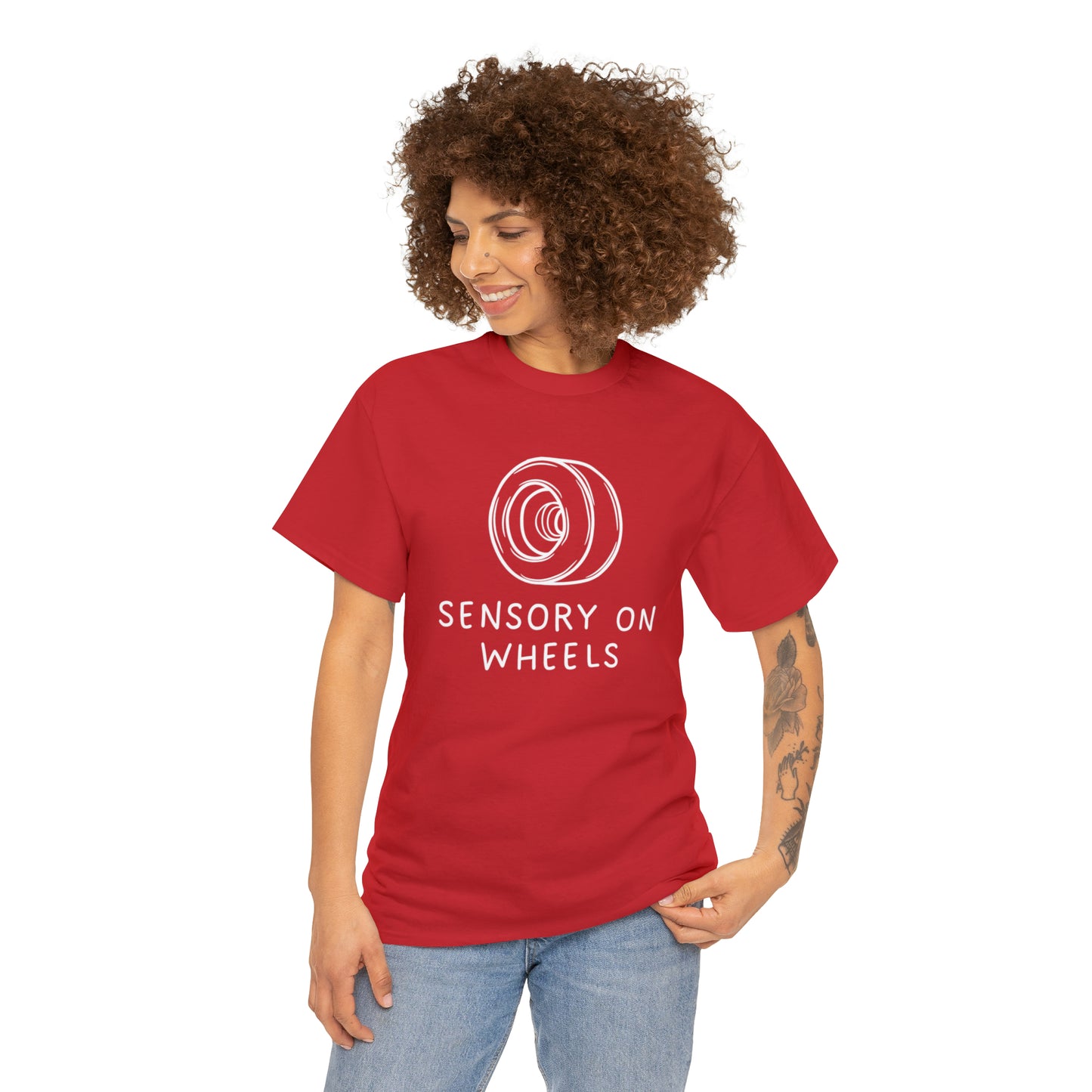 Sensory on Wheels Logo Unisex Cotton Tee