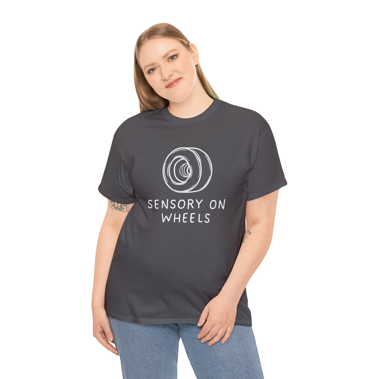 Sensory on Wheels Logo Unisex Cotton Tee