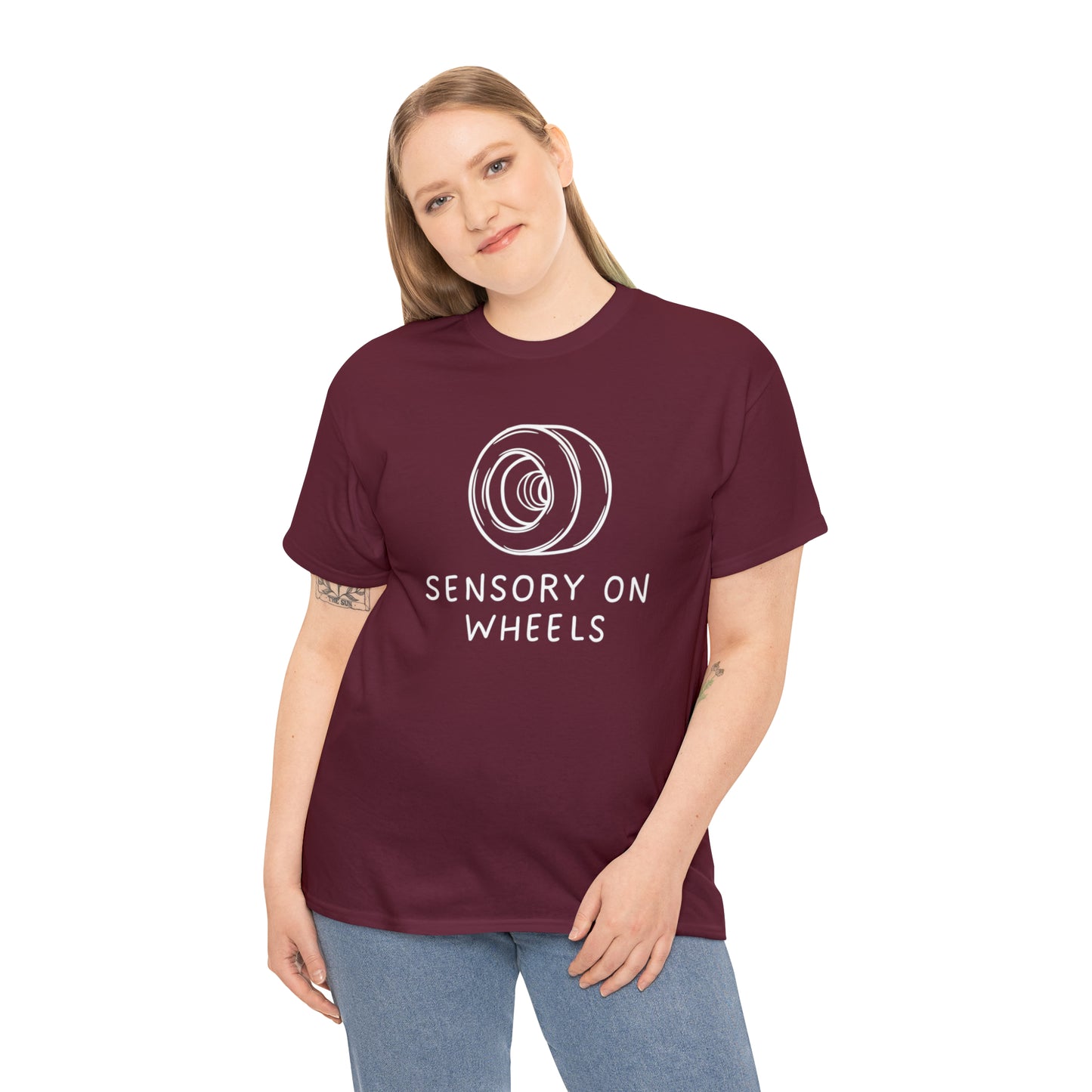 Sensory on Wheels Logo Unisex Cotton Tee
