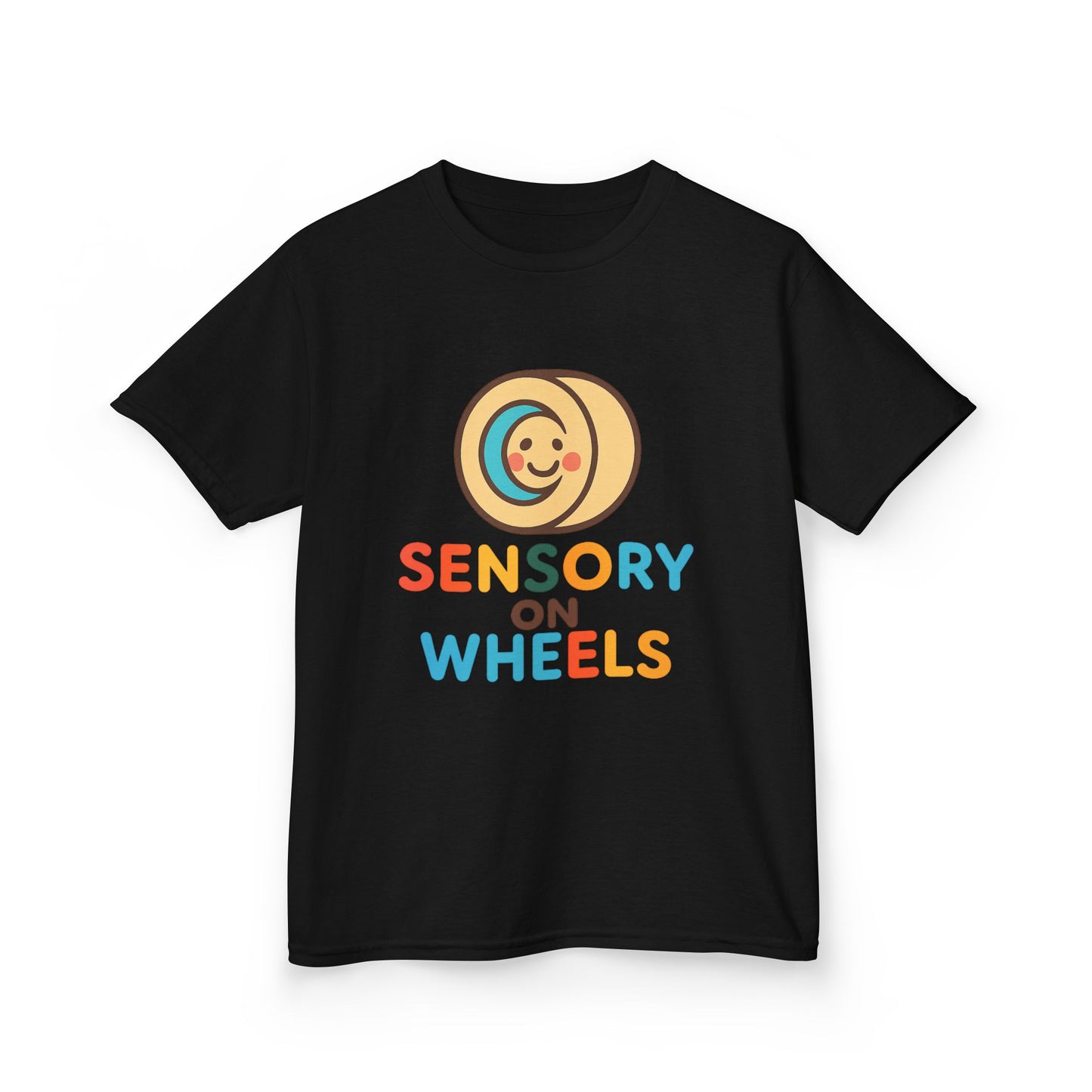 Kids Tee - Colorful Sensory On Wheels Logo