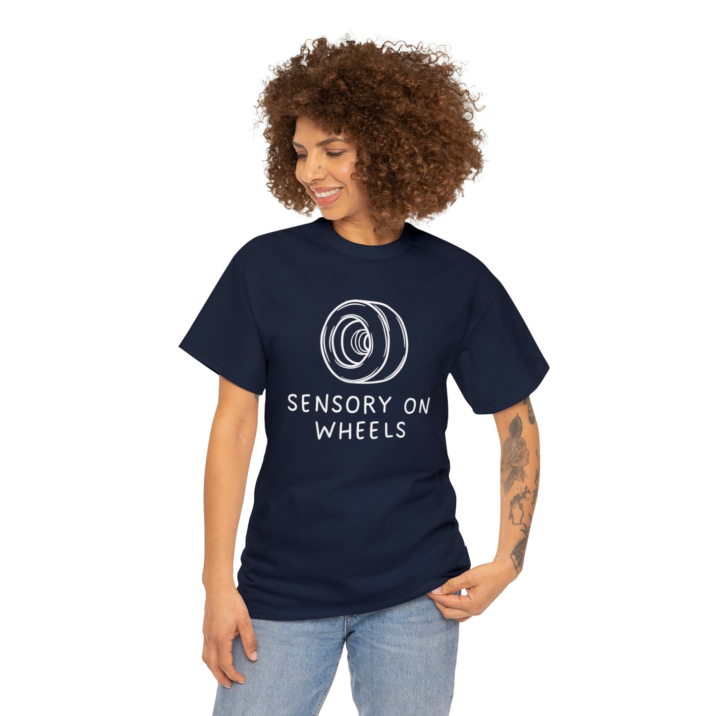 Sensory on Wheels Logo Unisex Cotton Tee