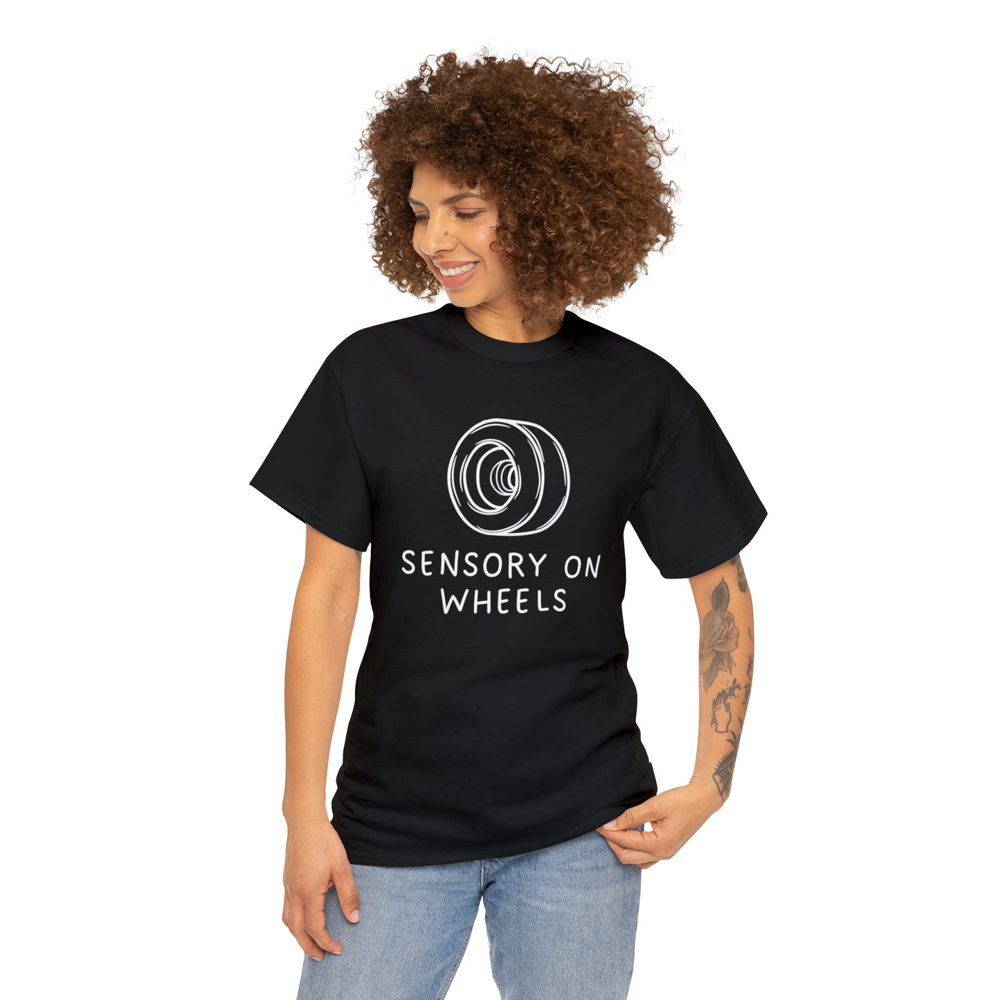 Sensory on Wheels Logo Unisex Cotton Tee