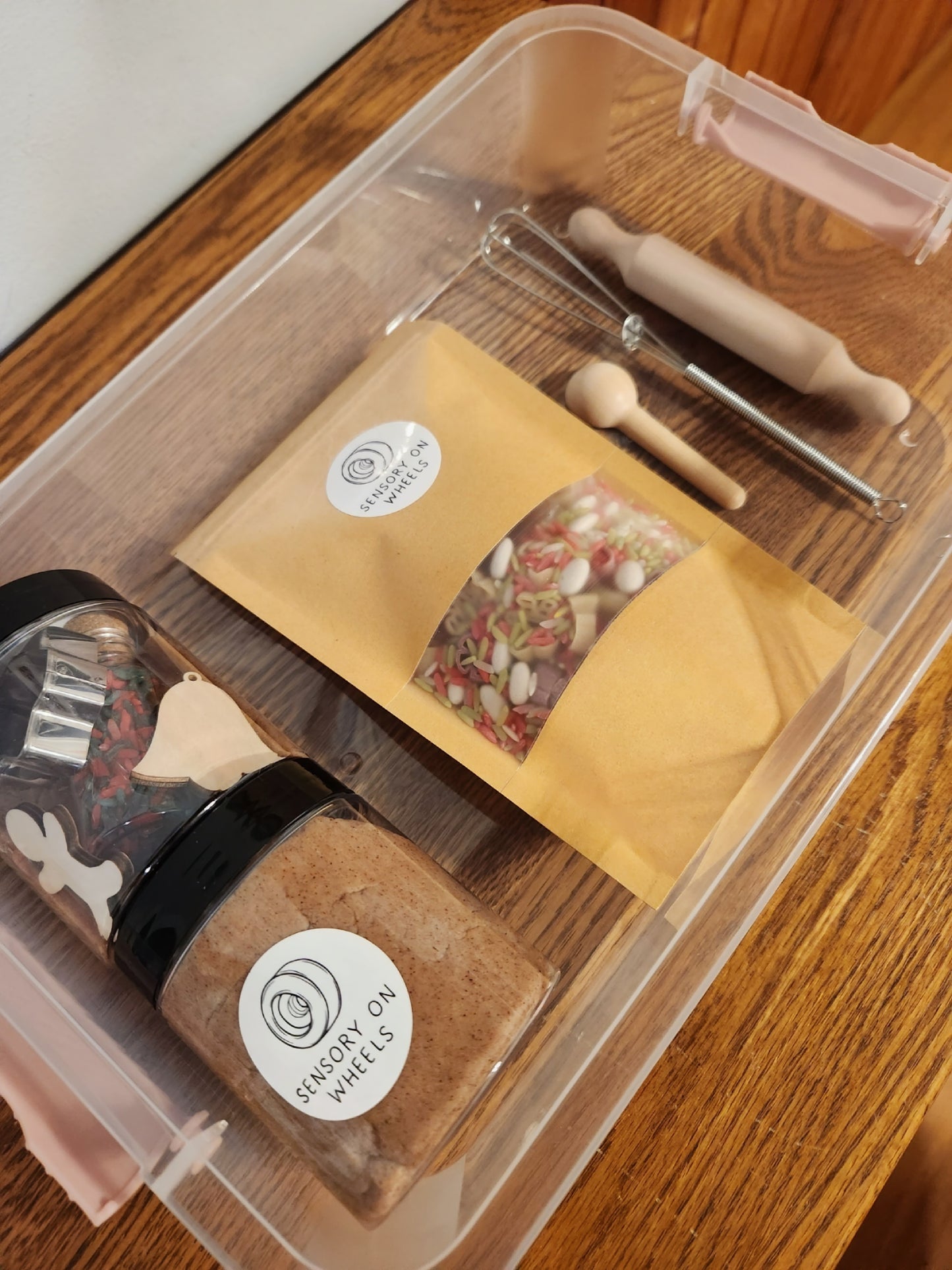 Gingerbread Sensory Bin