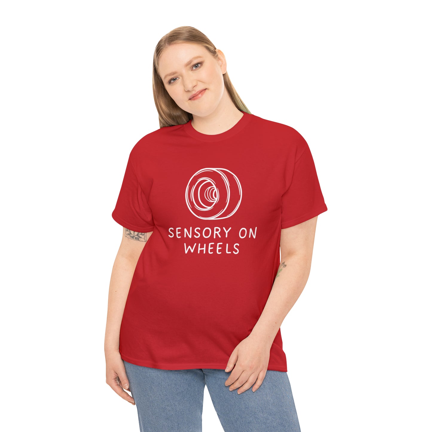 Sensory on Wheels Logo Unisex Cotton Tee