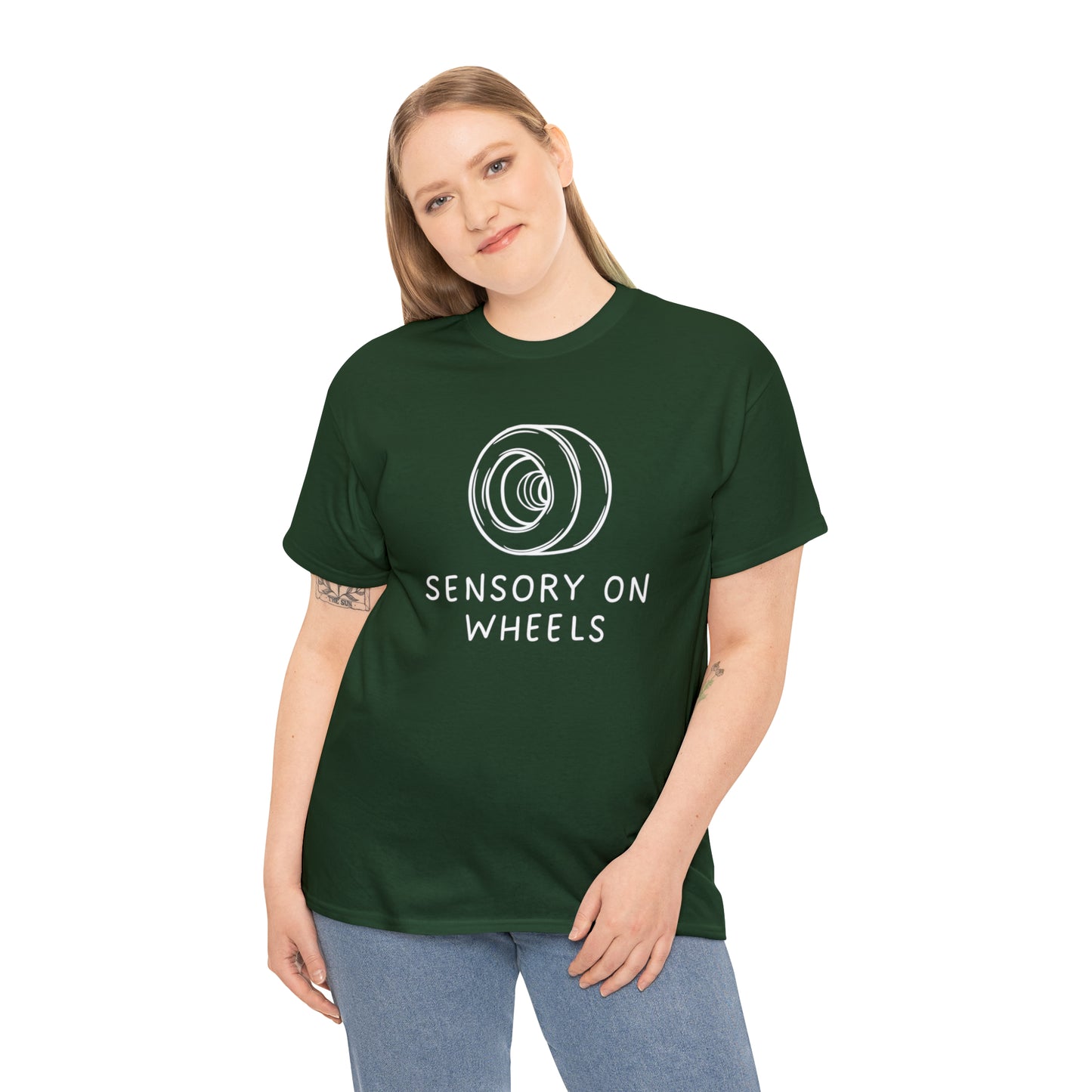 Sensory on Wheels Logo Unisex Cotton Tee