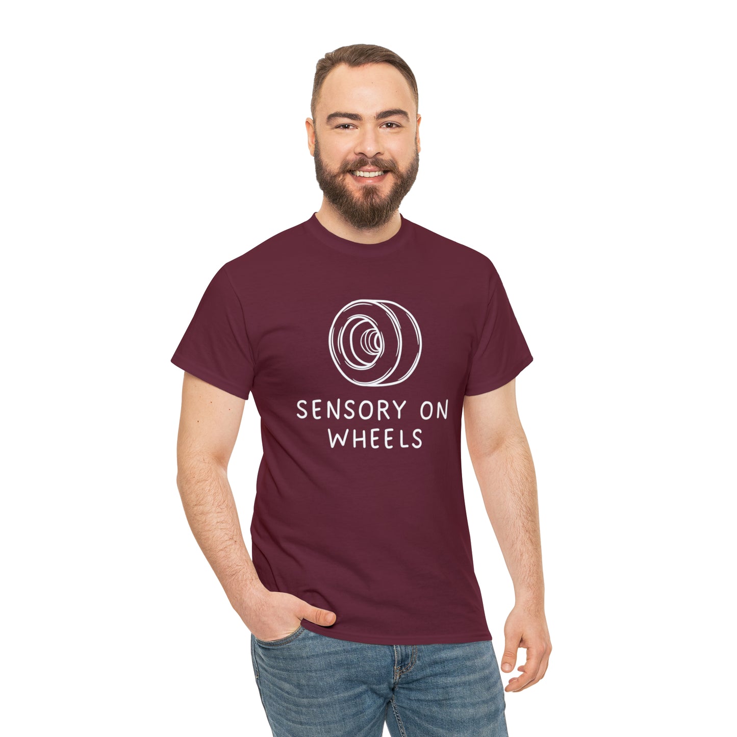 Sensory on Wheels Logo Unisex Cotton Tee