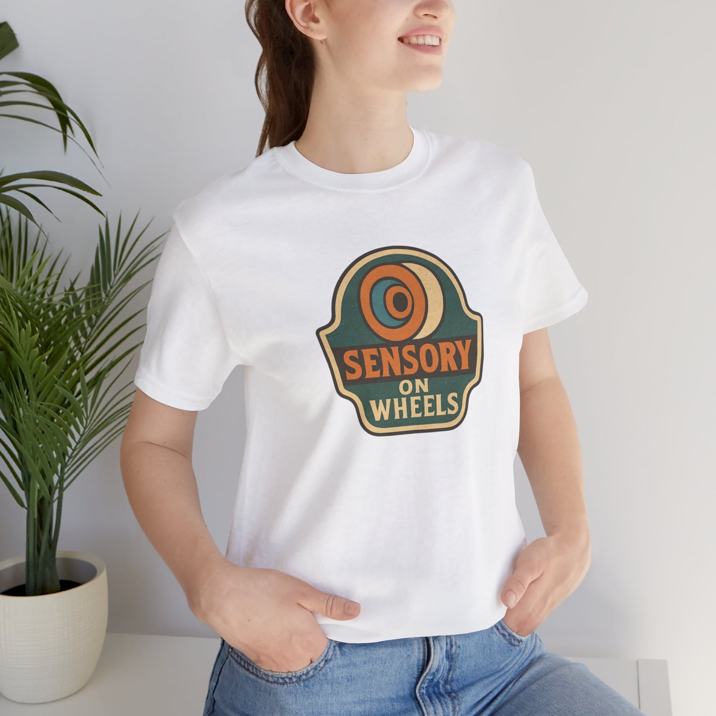 Old School Jersey Tee - Sensory on Wheels Logo