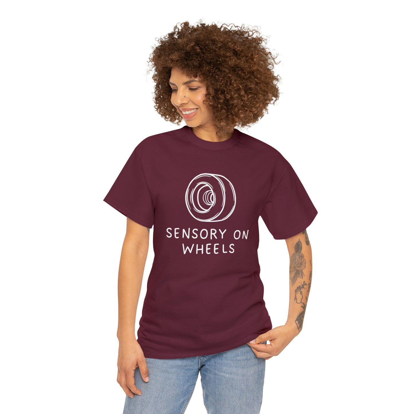 Sensory on Wheels Logo Unisex Cotton Tee