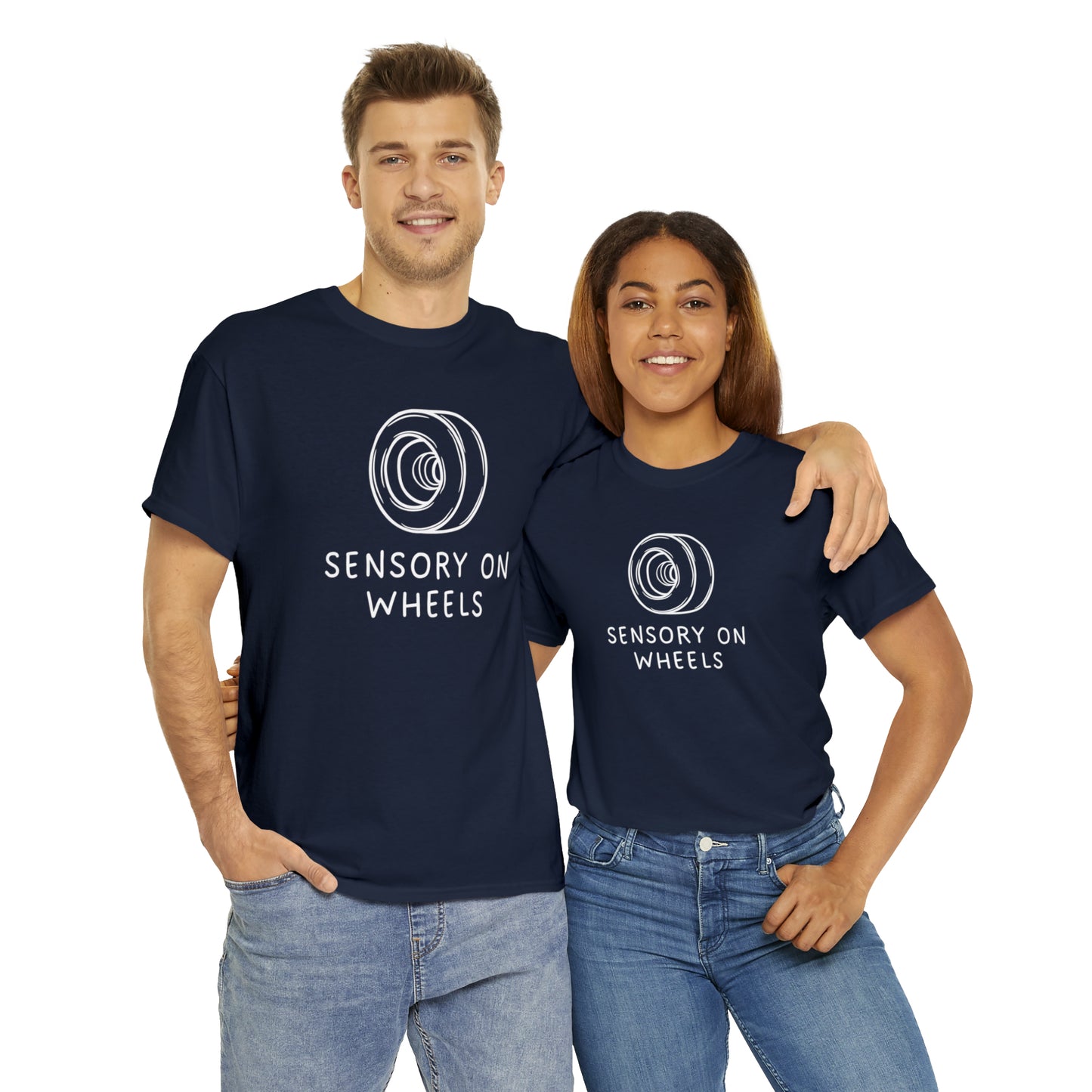 Sensory on Wheels Logo Unisex Cotton Tee