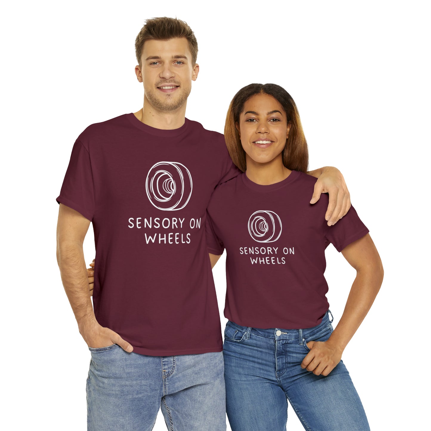 Sensory on Wheels Logo Unisex Cotton Tee