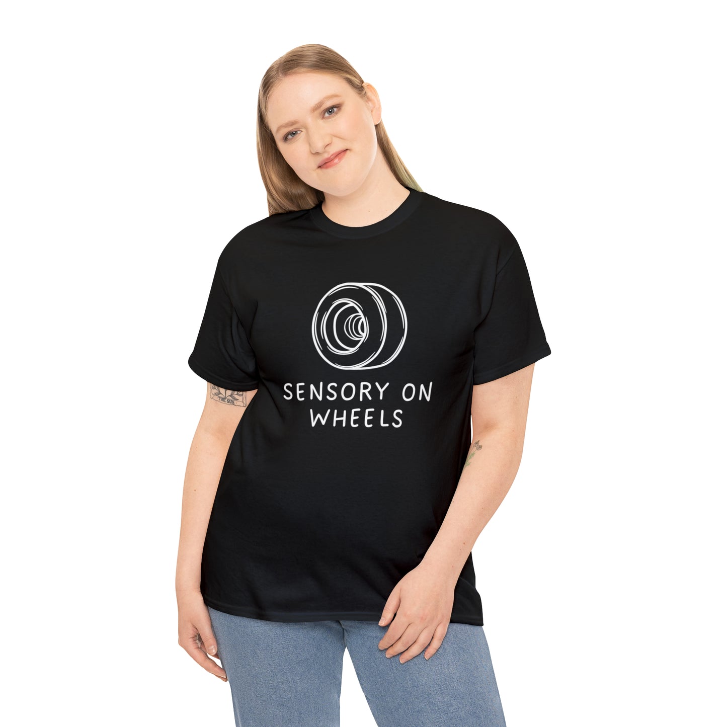 Sensory on Wheels Logo Unisex Cotton Tee