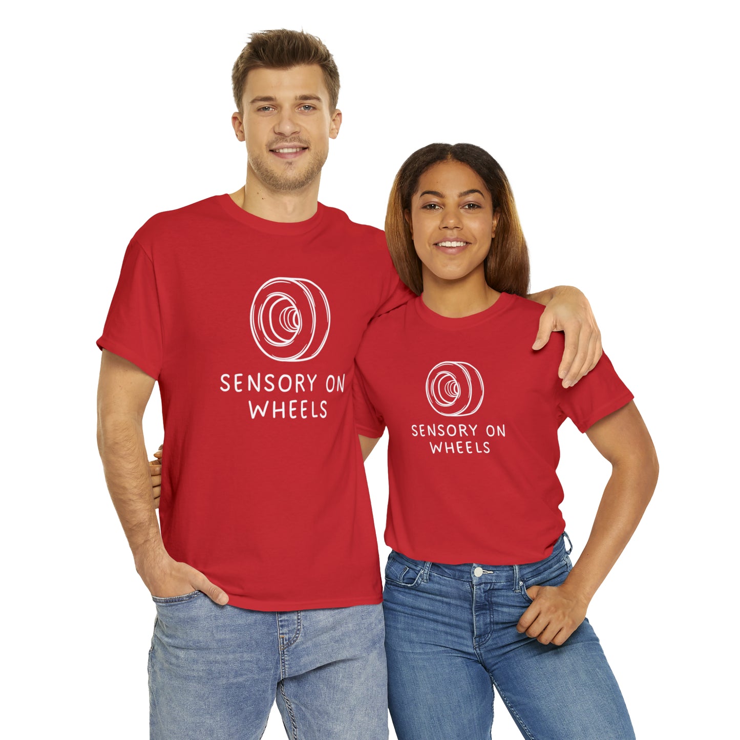 Sensory on Wheels Logo Unisex Cotton Tee