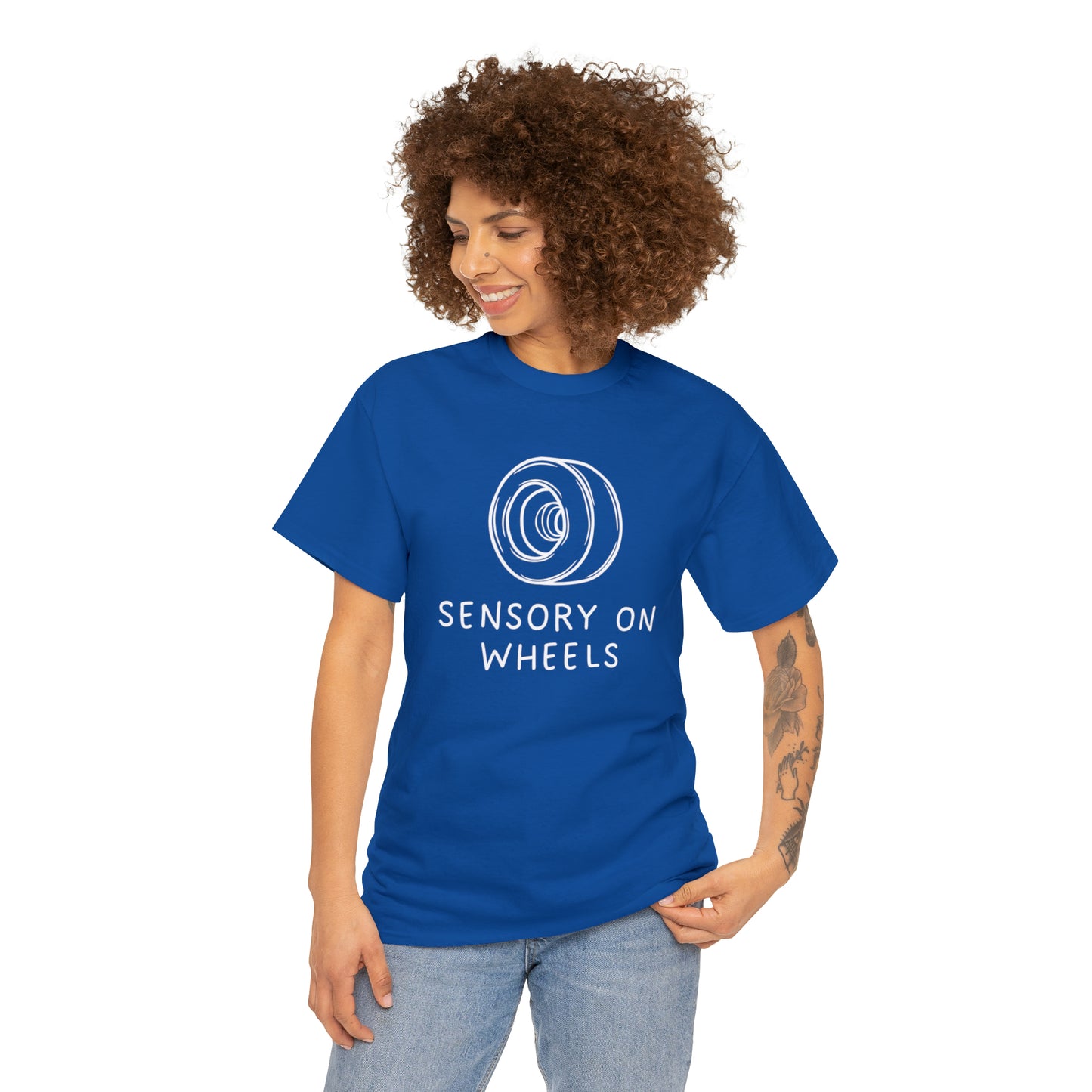 Sensory on Wheels Logo Unisex Cotton Tee