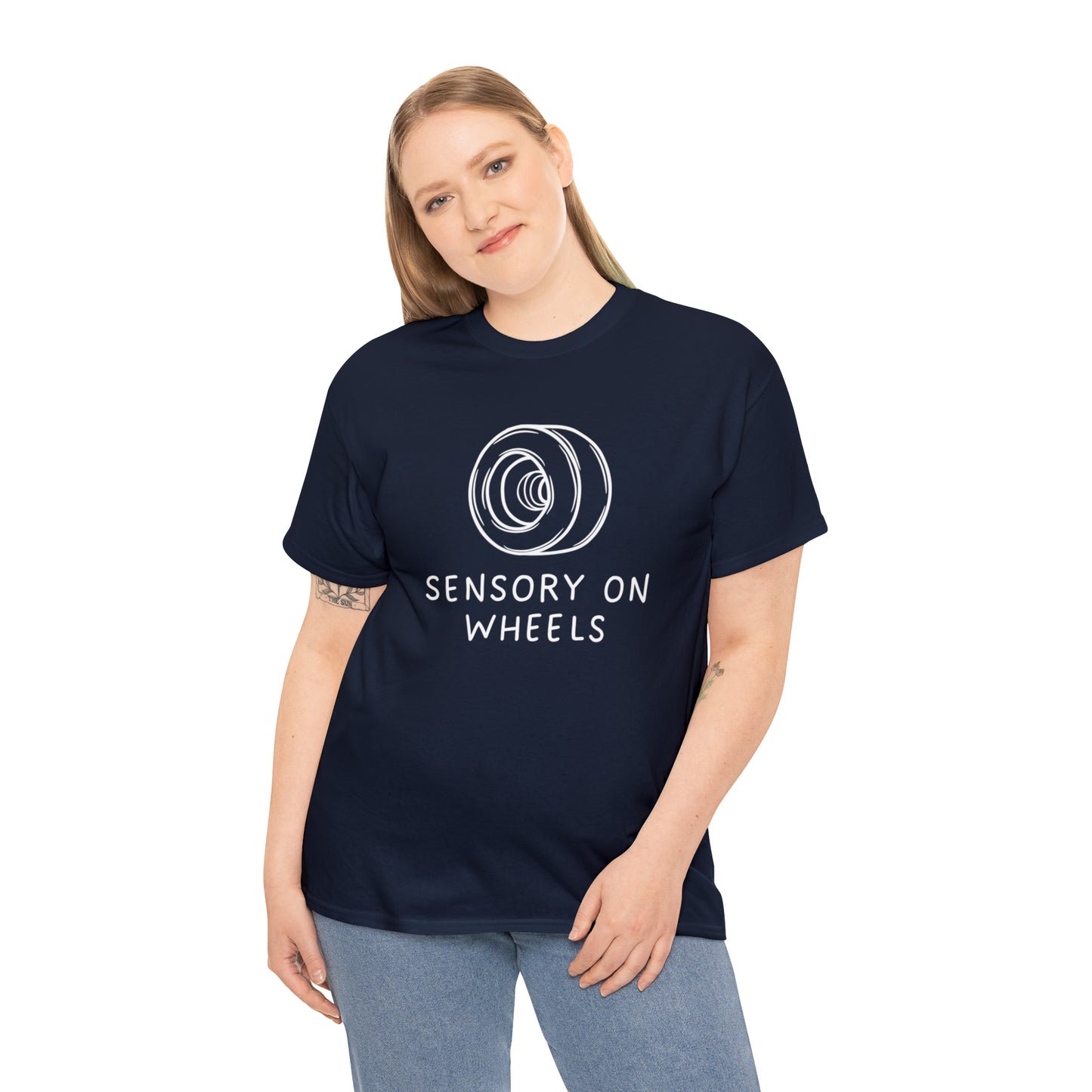 Sensory on Wheels Logo Unisex Cotton Tee