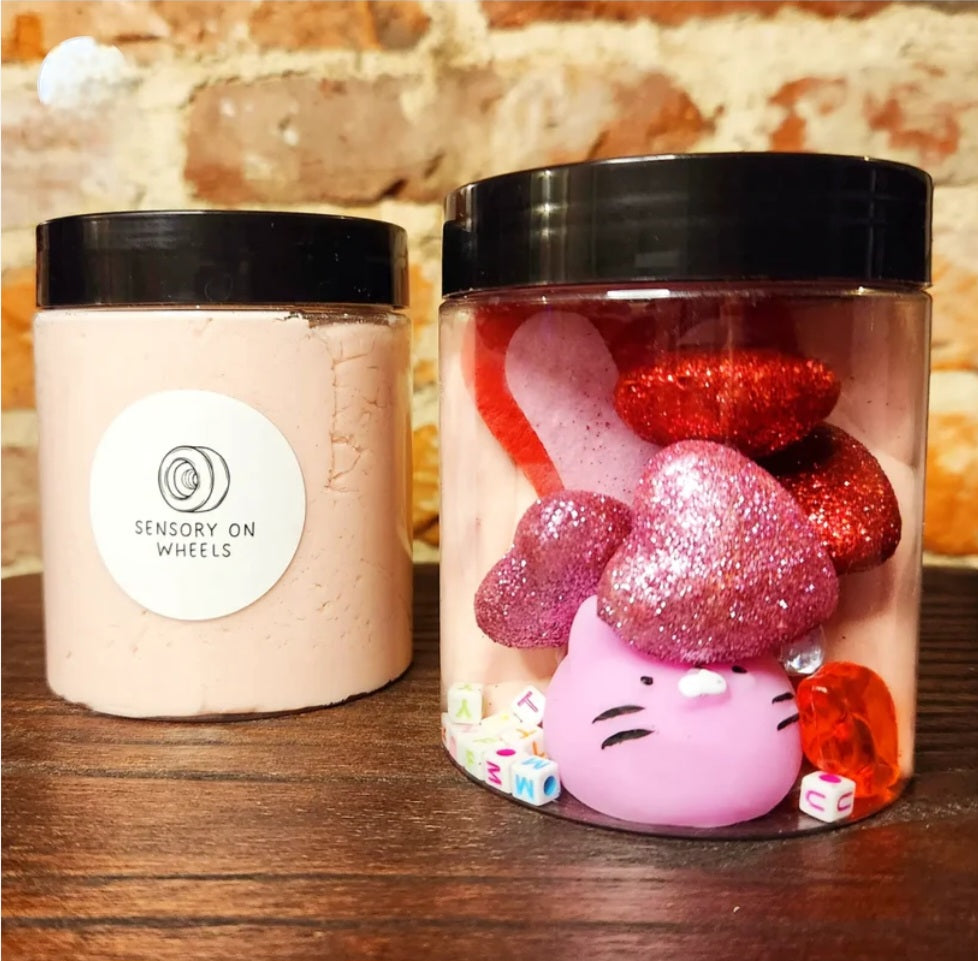 Valentine Sensory Dough Jar 20-set Bundle