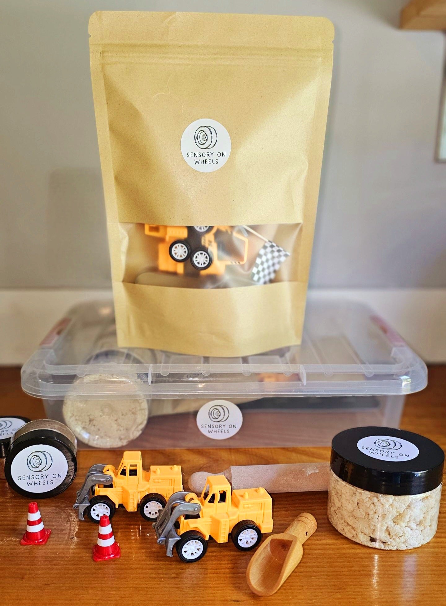 Construction Sensory Bin